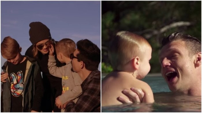 У  Backstreet Boys вышел новый клип, в котором они отдыхают с женами и детьми ( о, да, у них тоже есть трехлетки) - слайд 