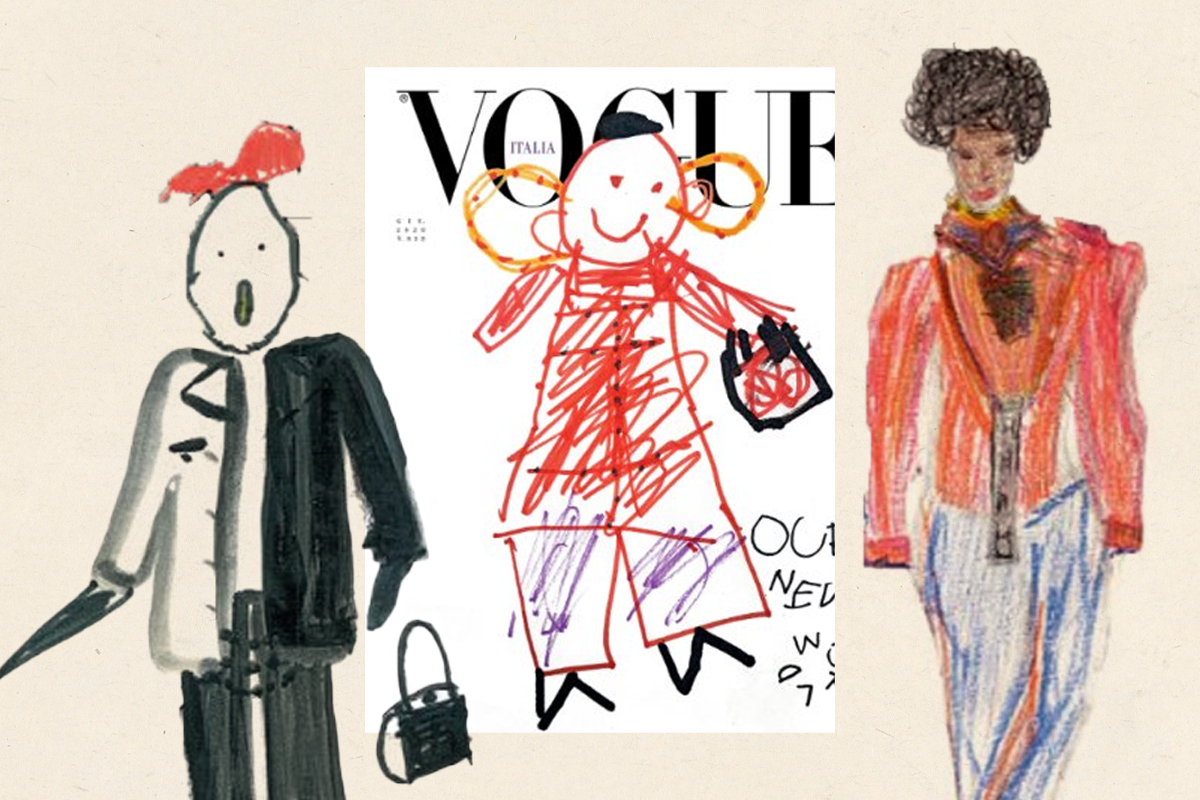 Обложки для июньского выпуска итальянского Vogue нарисовали дети - слайд 
