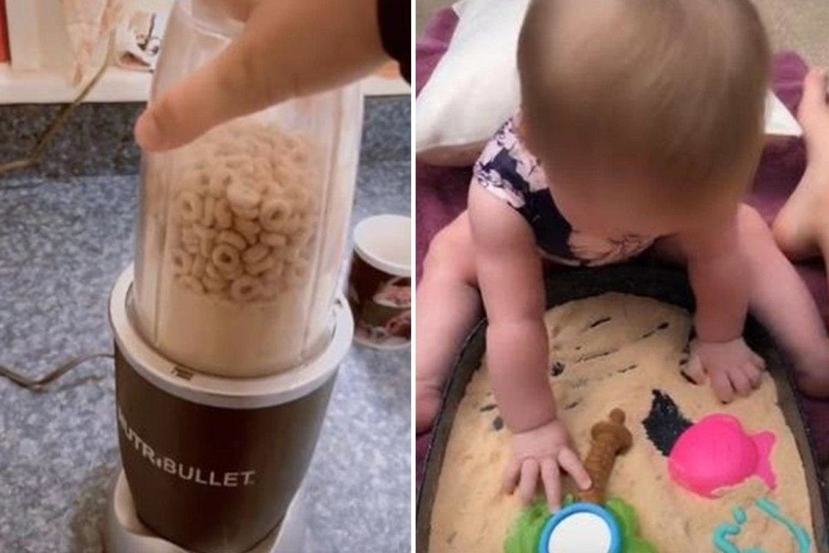 Молодая мать придумала, как сделать съедобный песок для детских игр. Делимся рецептом  - слайд 