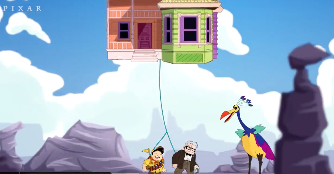 В Pixar переделали мультик «Вверх» в аниме на полторы минуты - слайд 
